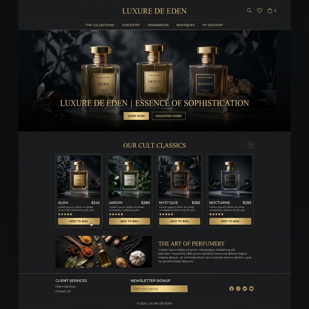 Luxure De Eden website
